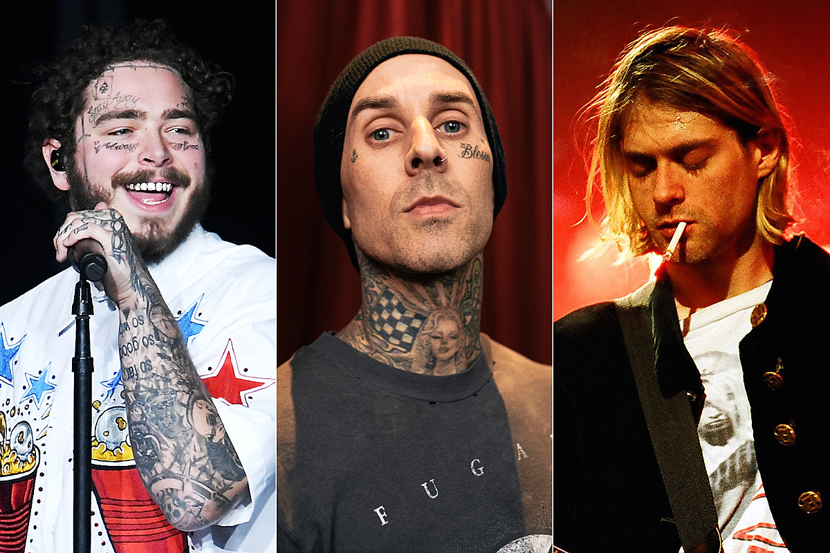 Post Malone & Travis Barker rock out in live-streamed Nirvana tribute concert