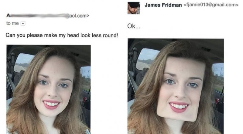 Hilarious troll helps people ‘fix’ photos using photoshopping skills