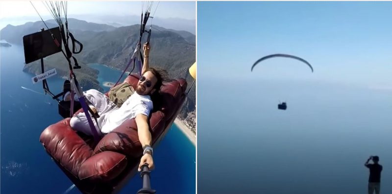 This Paragliding couch potato will make your palms sweat