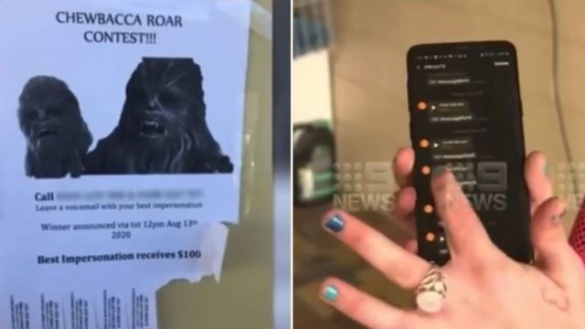Dumped bloke gets revenge on ex with bloody gold Chewbacca prank