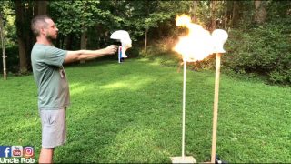 Uncle Rob puts Covid masks to the test with bloody awesome fire experiment