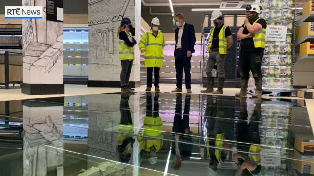 1000 year old Viking house preserved under Irish Supermarket