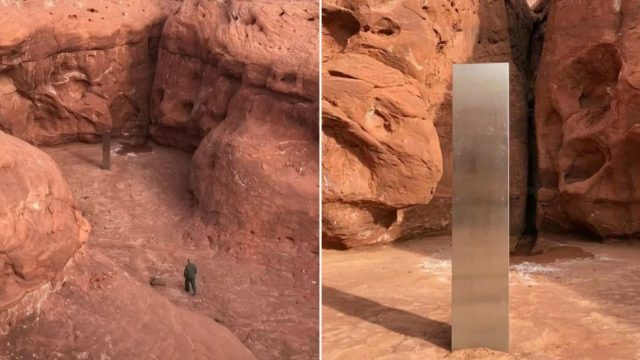 Experts puzzled over Massive Metal Monolith found in Remote Utah