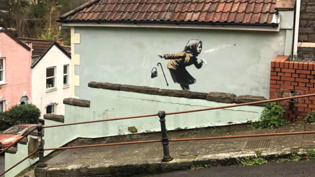 Banksy artwork appears on wall of house that’s up for sale – chaos ensues!