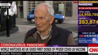 Old bloke gives bloody gold interview after getting his COVID-19 Vaccine