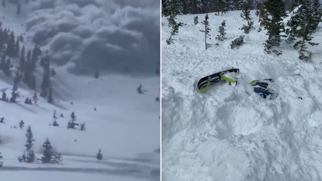The moment the Utah Avalanche struck – caught on film!
