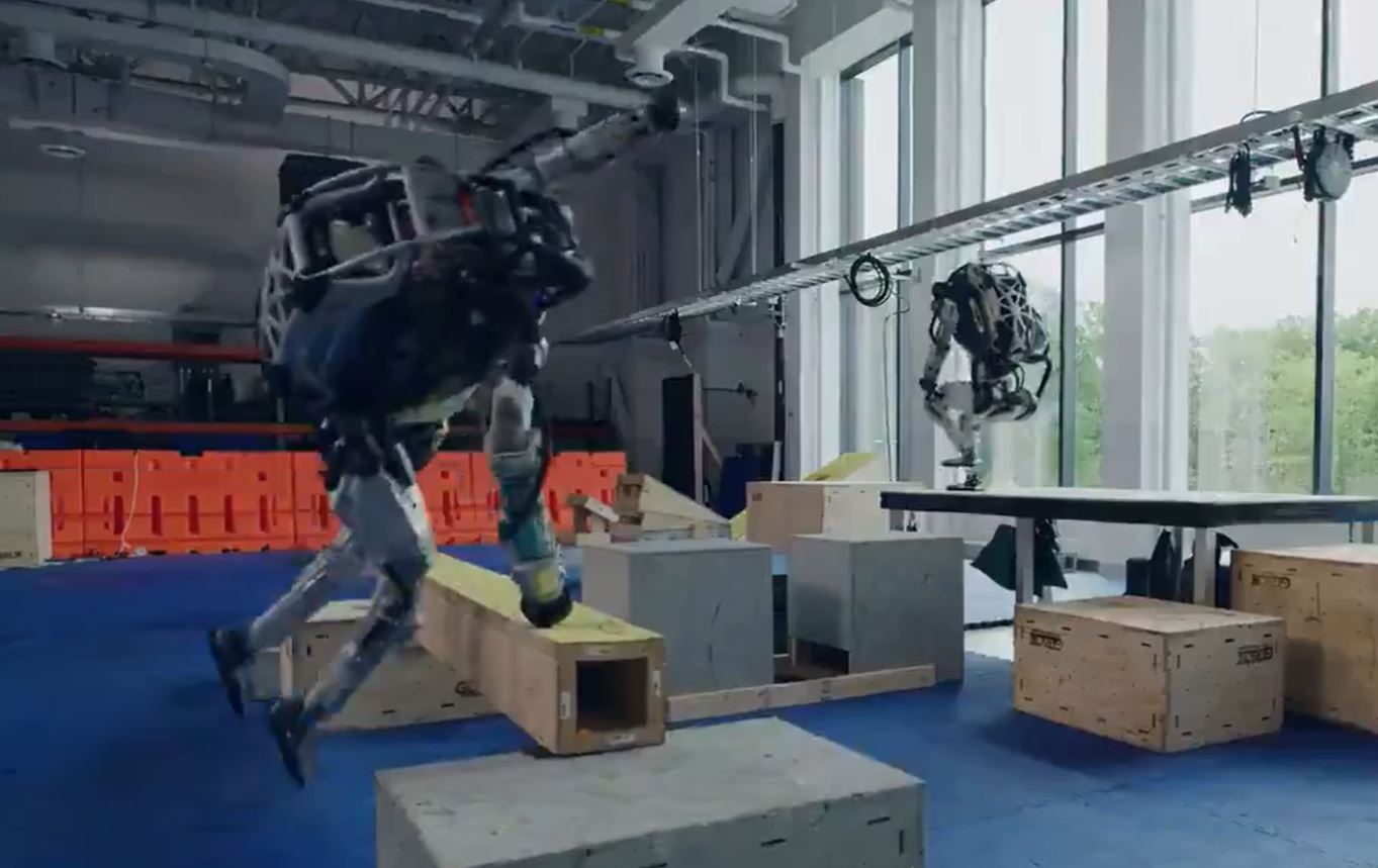 Boston Dynamics robots now do Parkour!