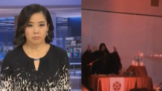 ABC accidentally cuts to a Satan worship gathering during the news