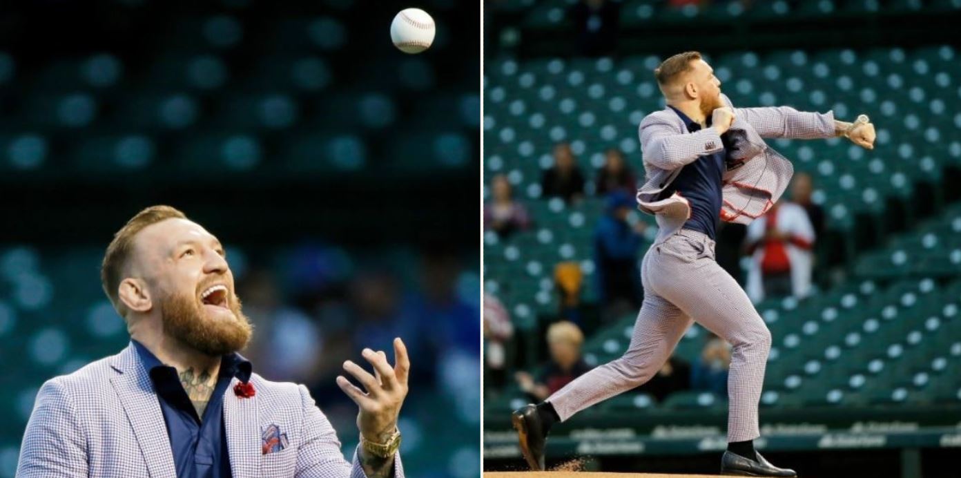 Conor McGregor rivals 50 Cent for worst-ever first pitch at baseball game