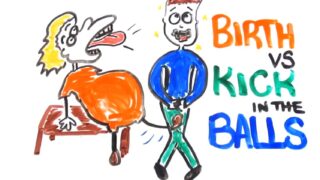 Science confirms: What is more painful – a kick in the nuts or childbirth?