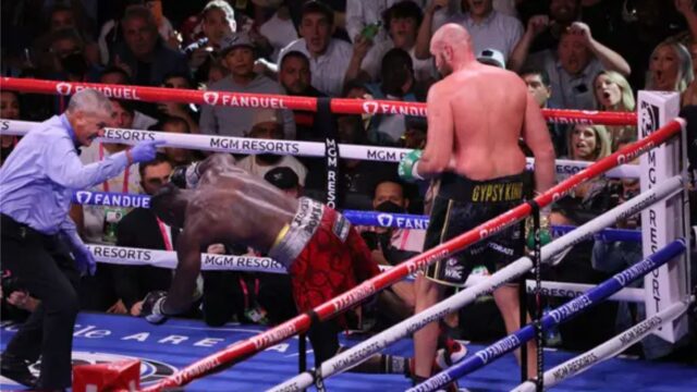 The stool Tyson Fury’s used between rounds has been revealed and it’s gold