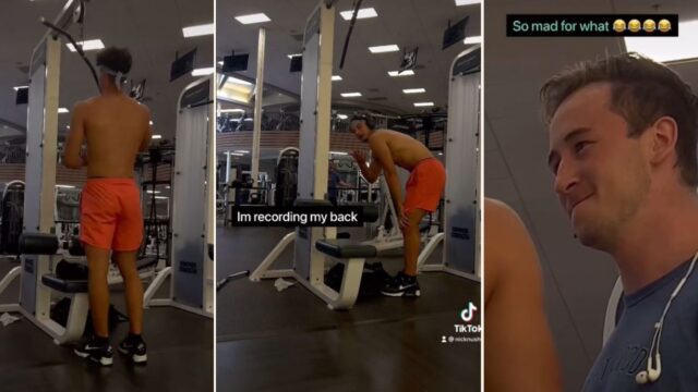 ‘Male Karen’ confronts TikToker working out shirtless