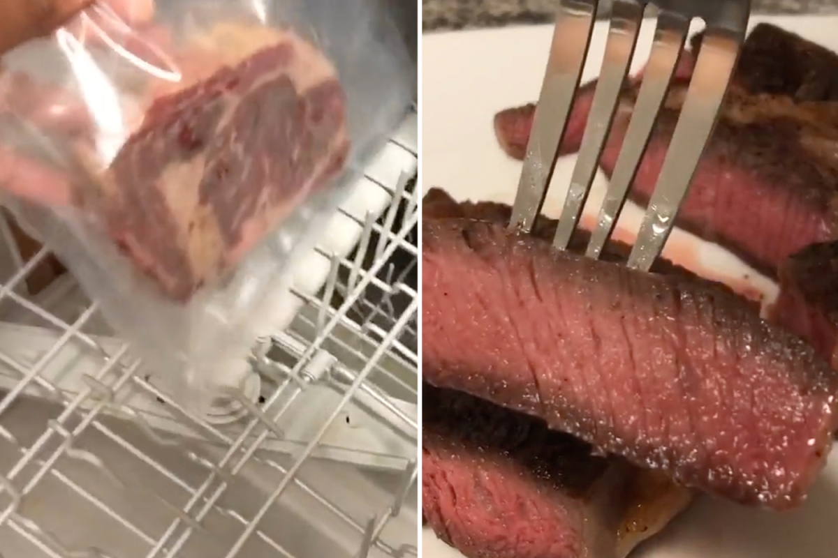 US bloke reckons he can cook a perfect steak in… the dishwasher