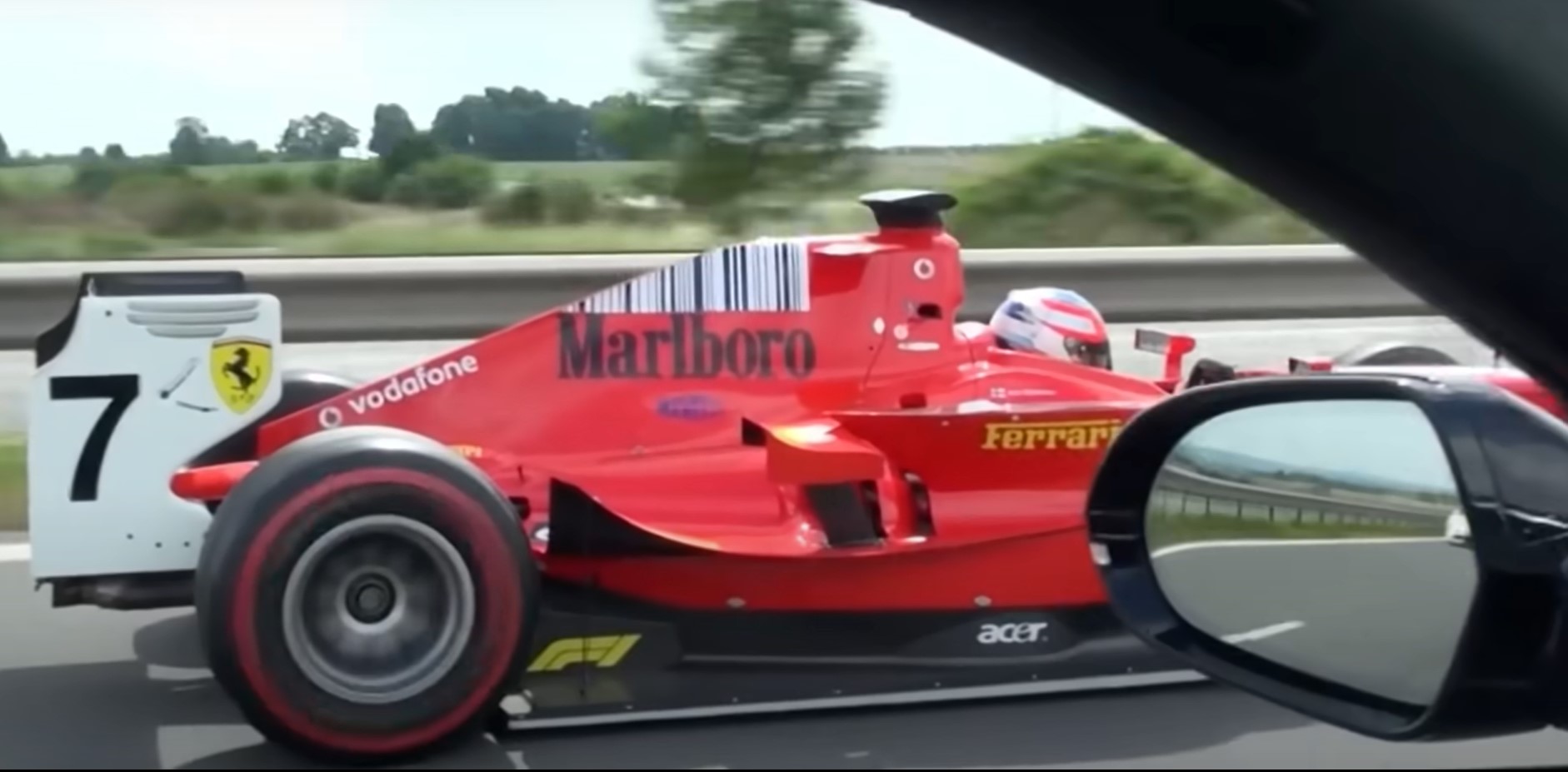 Revhead stuns Czech police by taking Ferrari Grand Prix car on Highway